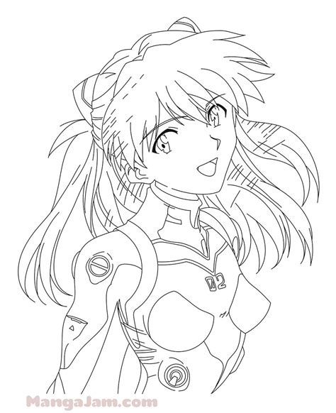How To Draw Asuka Langley From Evangelion Evangelion