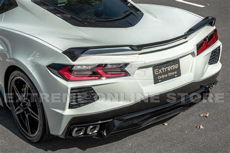 Agm Visible Carbon Fiber High Wing Spoiler 2020 2023 C8