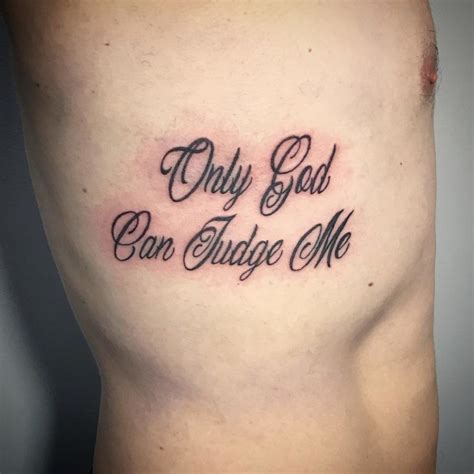 Amazing Only God Can Judge Me Tattoo Ideas You Will Love Outsons