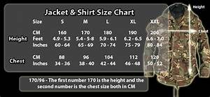 Military Army Size Chart Information In Cm