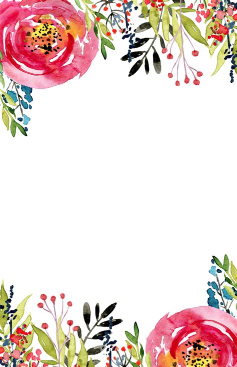 Floral Invitation Template Free Printable Paper Trail
