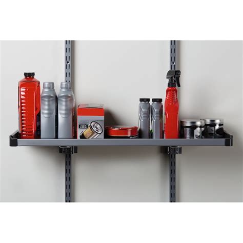 Rubbermaid Fasttrack Garage 315 In Grayblack Steel Multipurpose Shelf