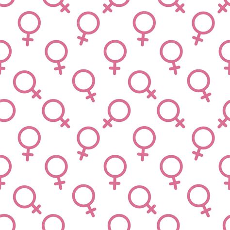 Premium Vector Female Sex Symbol Icon Seamless Pattern Vector Background Women Gender Symbol