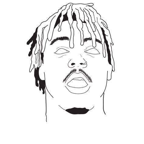 Juice Wrld Coloring Page How To Draw Juice Wrld Easy Step By Step