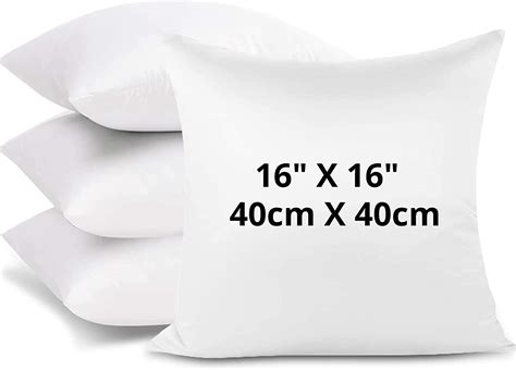 Cushion Inner Pads Pack Of 2 Hollowfiber Square Pillow Stuffer Plump Premium Quality Cushion