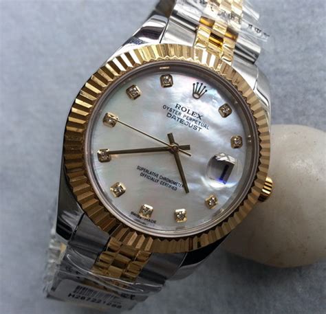 Rolex Datejust 36 Two Tone Gold Watch 126233 0023 Jubilee Mop
