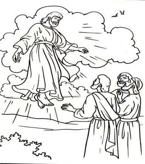Ascension Of Jesus Christ Coloring Pages Jesus Coloring Pages Sunday