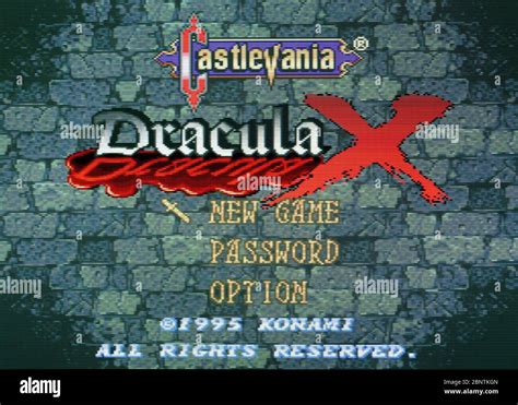 Castlevania Dracula X SNES Super Nintendo Editorial Use Only Stock