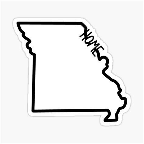Missouri State Outline Home Sticker For Sale By Chocmusings