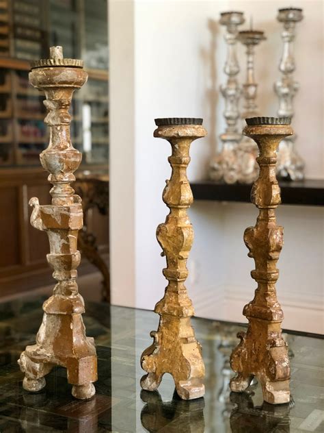 A wonderful collection of antique candlesticks - European Antiques
