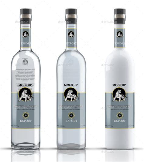 vodka bottle mockup vol   fusionhorn graphicriver