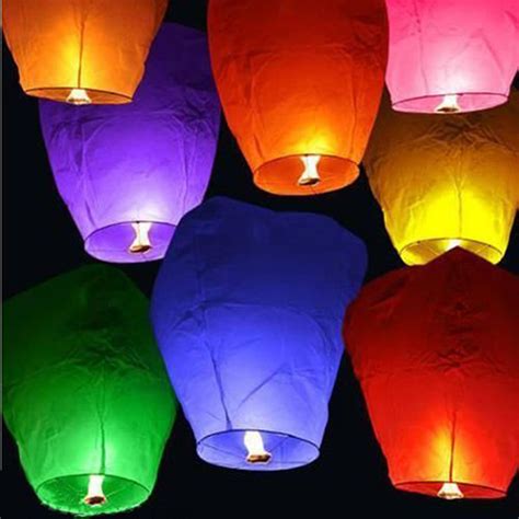 Sky Lanterns 14 Pack Assorted Colors Great For Every Party Safe And Fun
