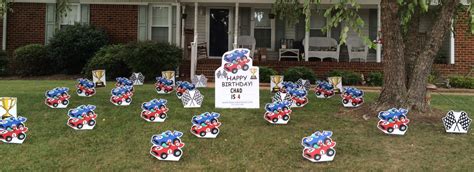 Exciting and trendy, our value happy birthday yard greeting kit makes a bright attraction to let someone know you cherish their day. Birthday Yard Decorations Virginia Beach