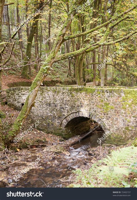 Old Stone Bridge In The Autumn Wales Uk Stock Photo 72492157