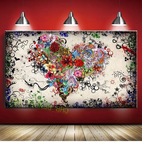 15 Best Collection Of Hearts Canvas Wall Art