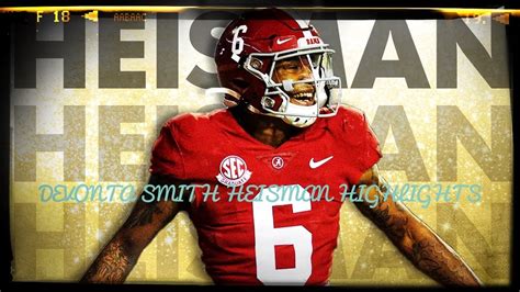 DEVONTA SMITH HEISMAN HIGHLIGHTS ADDERALL MIX YouTube