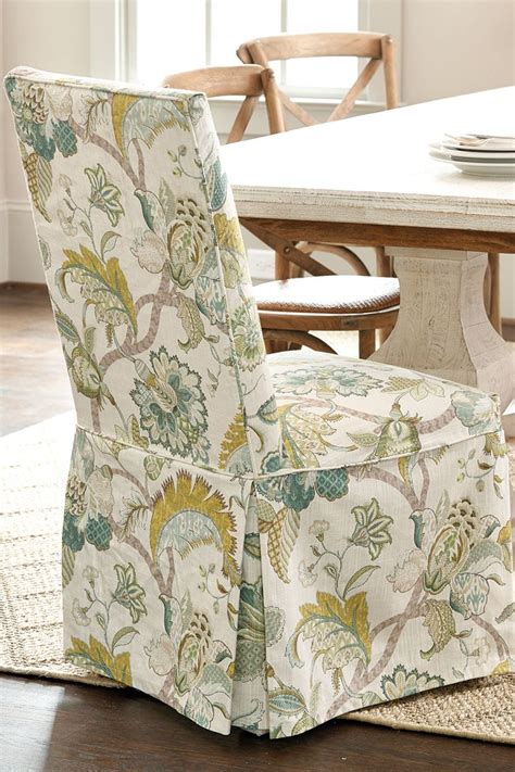 Package includes instructions and some patterns for six different chair covers to fit standard chairs. Ballard Designs Spring 2015 Collection - How To Decorate