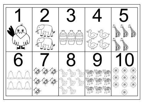 Counting Chart 1 To 10