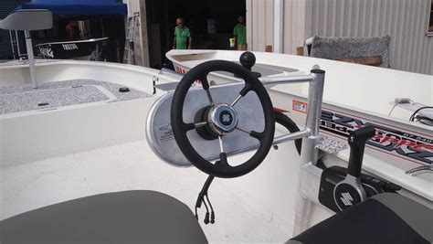Available in centre and side console models. GANAT-Swing away steering console - Enlightened Boating