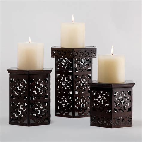 We all need to relax and unwind at the end of a hectic day. Naveen Pillar Holders - Mediterranean - by Cost Plus World ...