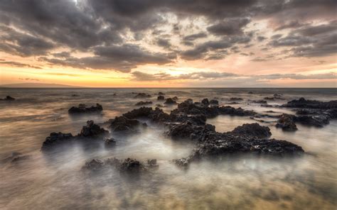 1079208 Sunlight Sunset Sea Nature Sand Reflection Photography