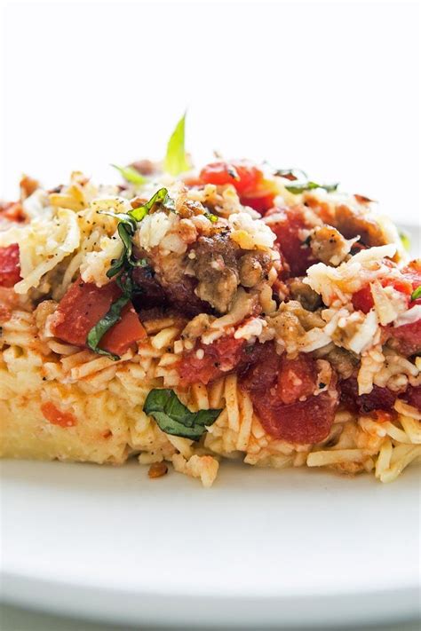 Top with 1 lb sliced mozzarella cheese. Italian Baked Spaghetti Pie Recipe with heavy cream ...