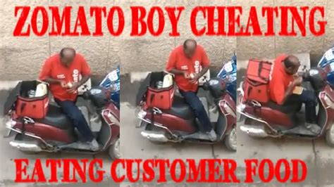 Gather up your friends and family and embark on your greatest food adventure yet. Zomato delivery boy eating customer food before delivery ...