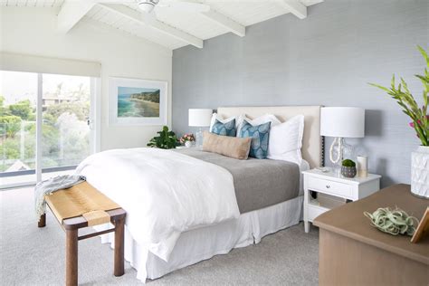Coastal Master Bedroom By San Clemente Based Interior Designer Allison