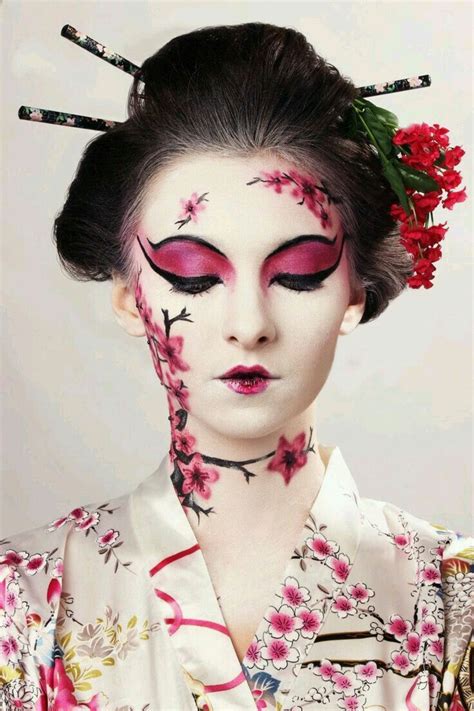 Sakura Make Up Geisha Makeup Airbrush Makeup Character Makeup