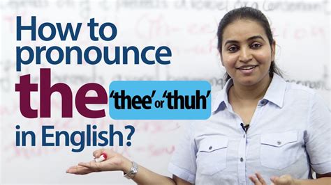 How To Pronounce The In English English Pronunciation And Grammar