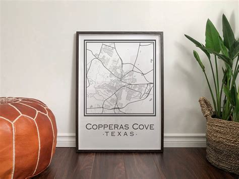 Copperas Cove Texas Map Digital Download Etsy