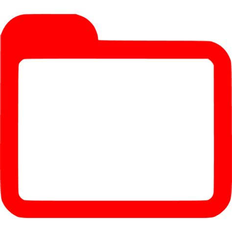 Red Folder Icon Free Red Folder Icons