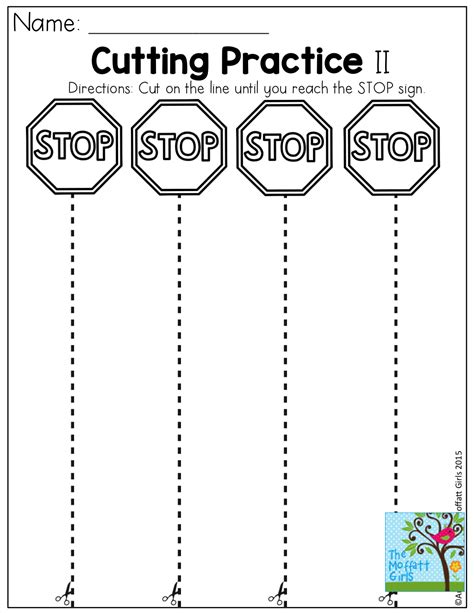Free Cutting Printables For Preschoolers
