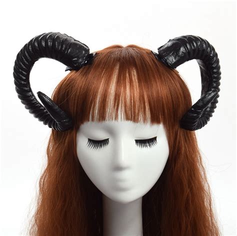 Ram Horns Hairpiece Goth Mall Horn Headband Gothic Glam Gothic