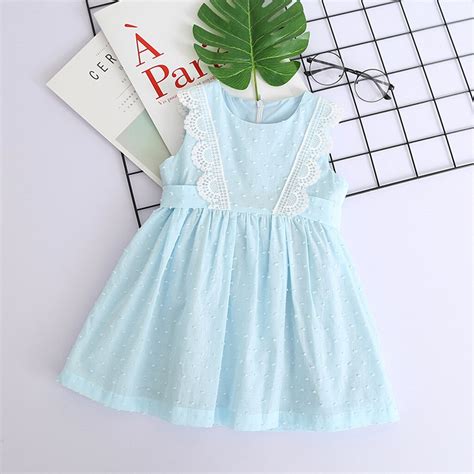 Toddler Kids Baby Girls Clothes Lace Sleeveless Party Pageant Princess