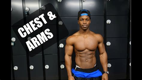 Muscle Building Chest And Arms Workout Youtube