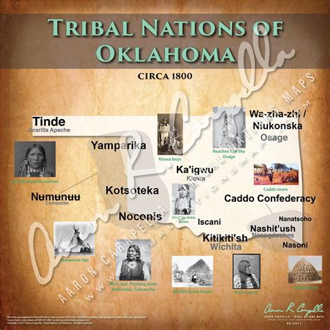 Tribal Nations Of Oklahoma Map Native American Map Map Puzzle