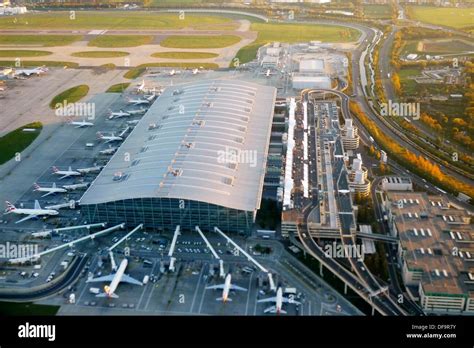 Heathrow Airport Aerial View London Uk England Stock Photo Alamy