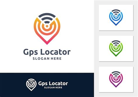 Premium Vector Gps Locator Gradient Logo Vector