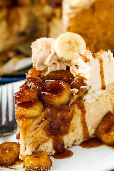 bananas foster cheesecake ~ recipe queenslee appétit