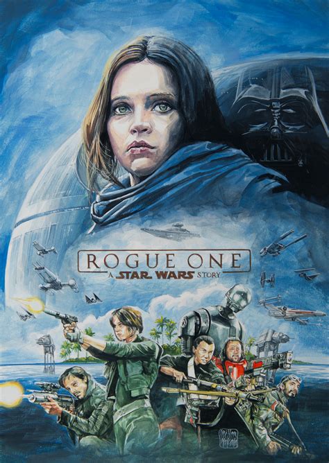 Artstation Rogue One Poster Sketch