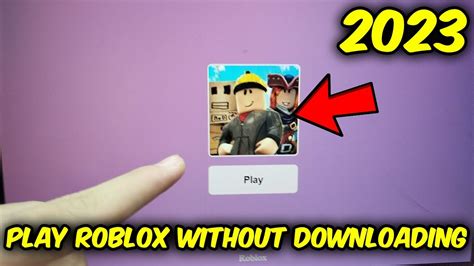 How To Play Roblox Without Downloading It Working 2023 Youtube
