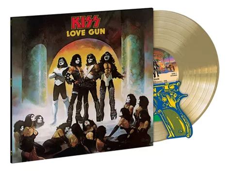 Kiss Lp Love Gun 1977 Vinil Colorido Gold 45th Anniversary Parcelamento Sem Juros