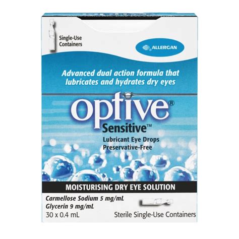 Buy Optive Sensitive Eye Drops 30 x 0.4ml Online at Chemist Warehouse®
