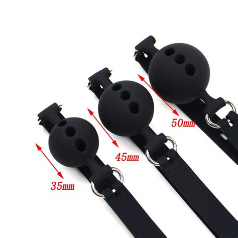 354550cm Silicone Perforated Mouth Gag Adult Restraint Slave Bondage Sex Toy For Man Adult