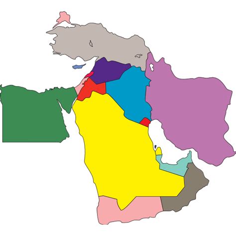 Middle East Map Logo Download Png