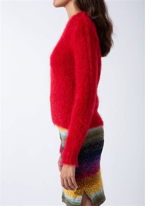 Marni Mohair Wool Blend Crewneck Sweater Maxfield La