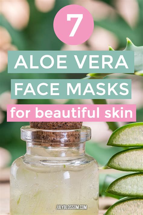 7 Aloe Vera Face Mask Recipes For Beautiful Skin July Blossom