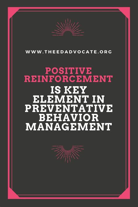 Positive Reinforcement Is Key Element In Preventative Behavior