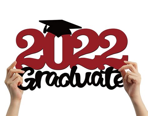 Buy Graduation 2022 Wood Sign Decoration 2022 Graduation Photo Booth Props Class Of 2022 Sign